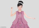 Silk embroidered Mastani kids' gown, 7-8 years, Indian party wear