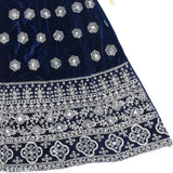 Velvet and net Kids Lehenga-Choli, self-designed embroidered style for 1-6 years old, Indian origin