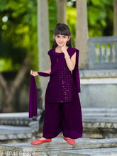 kids ethnic set by Fashion Girls Festive Party Kurta & Plazzo, sleeveless, embroidered, vibrant Indian party wear for girls, aged 2-16 years