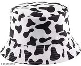 Checked cotton reversible bucket hat (cream) - stylish women's & teen summer accessory