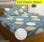 Multicolor cotton, 280 TC super soft double elastic fitted bedsheet with 2 pillow covers, ideal for summer, from J.B Trading company