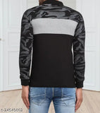 Black wild west polo neck full sleeve cotton blend t-shirt for men, all-over printed design