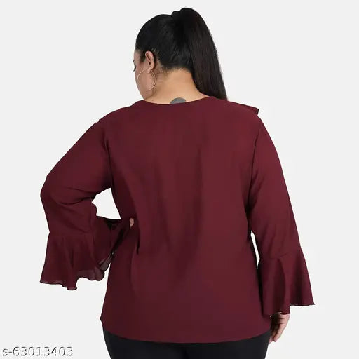 Rayon casual office tunic top, all sizes available for regular wear or office attire