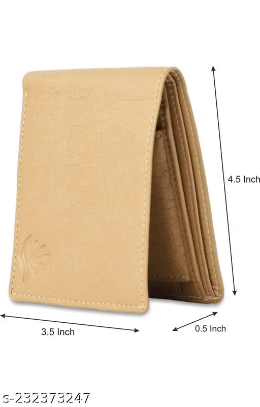 Trendy cream leather men's RFID-protected wallet, premium quality full-grain leather, 100 genuine leather, slim design with quick access to cards