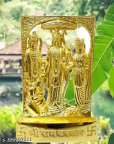Metal statue of Lord Shree Ramdarbar, Indian craftsmanship, 10cm x 10cm x 7cm metal sculpture of Hindu deity