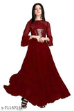 Embellished three-quarter sleeve Georgette saree, "ISHAkurti" from India