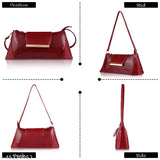 PU leather casual crossbody bag, self-design, free size (32x10x13in), high-quality Indian product