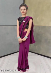 Trending 3-14 years Indian baby girl saree collection for weddings, parties, and festivals