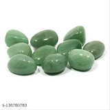Green Aventurine Swarovski crystal tumble stones - wealth, wisdom, & spiritual energy boost for home, office, children