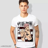 Sukuna Jujutsu Kaisen men's & boys tee, polyester, printed villain graphic, short sleeves, India