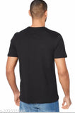Black cotton printed Men's Radhe Radhe Krishna round neck half sleeve t-shirt by Uniplanet Store, India