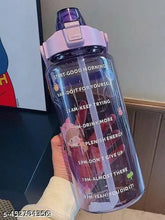 Multicolor, large-capacity motivational BPA-free sports bottle (2000 ml, plastic) - purples & vibrant designs, perfect for fitness, indoor/outdoor activities, office or gym use