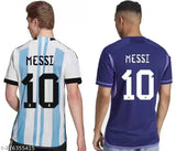Argentina 2022 Messi away football jersey for men, size XL or XXL, made in India