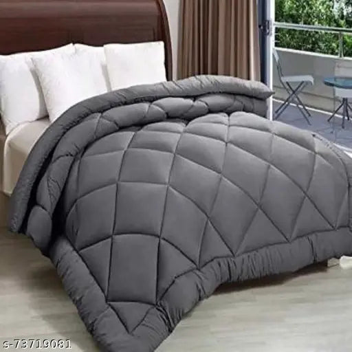 Grey/white microfiber comforter (60x90), TUNDWALS 3rd generation, high-quality wool filling