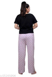 Women's cotton bird-printed maxi pyjama set (S-3XL) for nightwear and lounge, perfect for sleepwear and yoga. Pack of 2