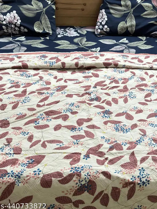 Single Bed Cotton Quilted Comforter with Reversible Designs - Year-round comfort and style by Shri Sanwaliya