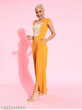 Solid polyester jumpsuit with short sleeves, KUDIYO Stylish Sequence design, imported from India