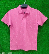 Trendy cotton men's plus size t-shirt, printed pattern with front pocket. Large (chest size 42 in), made in India