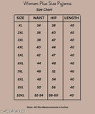 Plus size women's cotton pyjama combo (2pcs) - ideal for lounge, gym wear & relaxation