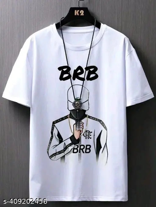Men's cotton blend half sleeve polyester t-shirt with printed design, short sleeves, available in sizes XXS to XL