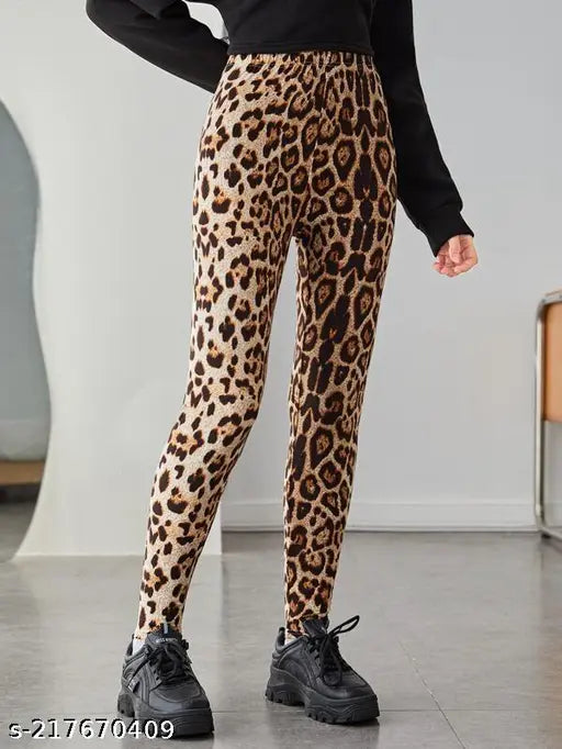 Printed lycra jeggings and leggings for women, imported gym running wear with winter-ready stretchable fit and selection of colors for any occasion. Available in sizes 26 (26W, 34L, 30H), 28 (28W, 36L, 32H), 30 (30W, 36L, 34H), 32 (32W, 37L, 36H), 34 (34W, 38L, 38H), 36 (36W, 38L, 40H). Made in India