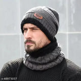 Colorful woolen balaclava caps (1 pair) with snow-proof inside fur, ideal for autumn/winter, imported from India