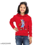 Cotton printed hoody t-shirt combo pack for girls aged 2-10, long sleeve design from India