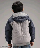 Solid nylon boys jacket, vibrant colors for active play, India-made 1-2 years & 6-7 years sizes