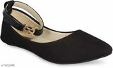 Synthetic leather bellies women's shoes by Toshina King, vibrant color, slip-on style for casual wear (India)