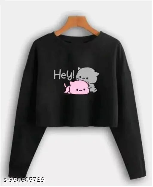 Red Queen Hey Gomu Pichu printed women's cotton blend boxy top pack of 2, long sleeves, perfect for summer vacations