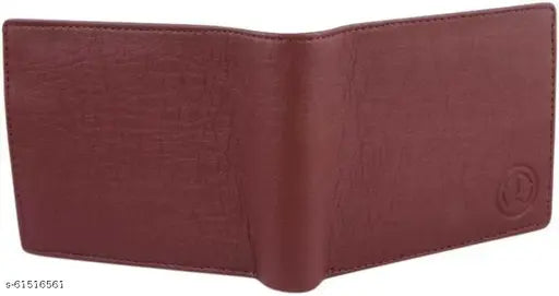Beige artificial leather men's mini wallet - stylish card holder with 10 slots, faux leather design, durable lining, India-made