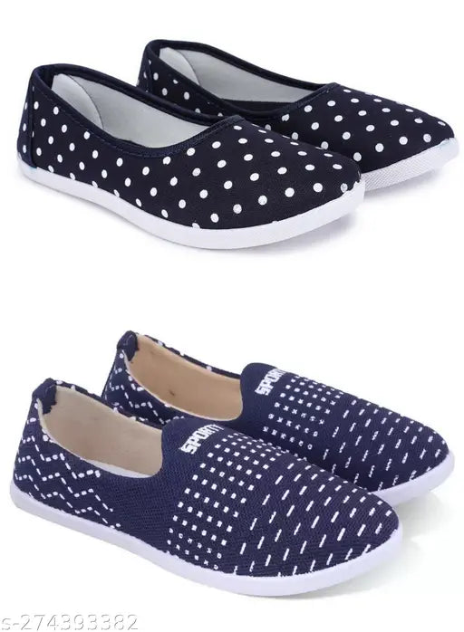 Synthetic ballerinas, Pack of 2 Bellies For Women ASTETIK 4 U, ideal for IND-5 and IND-8 foot sizes