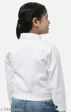 Trendy cotton blend jacket for kids, self-designed with long sleeves, available in sizes 5-12 years, India origin