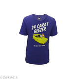 Charcoal cotton-blend men's t-shirt with printed graphic, short sleeves, available in various sizes from XS to XXXL. Made in India