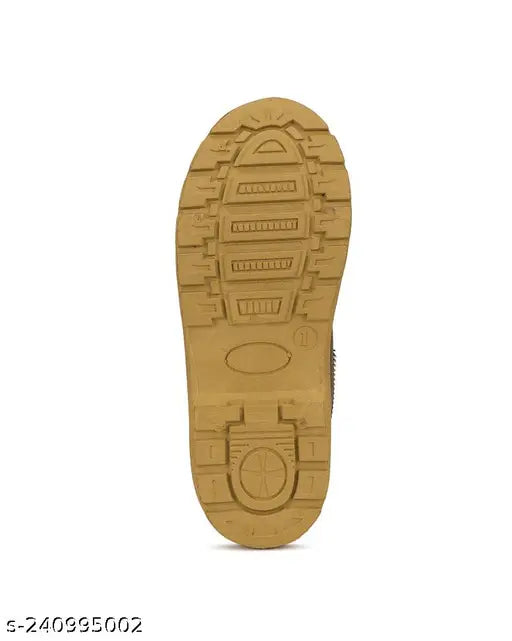 Brown canvas and PVC Bersache casual shoes for kids, ideal for gym, outdoor, running, walking, training, daily wear, parties, travel, exercise, workout, and all occasions. Durable, comfortable, and stylish, perfect for a modern look. Made in India