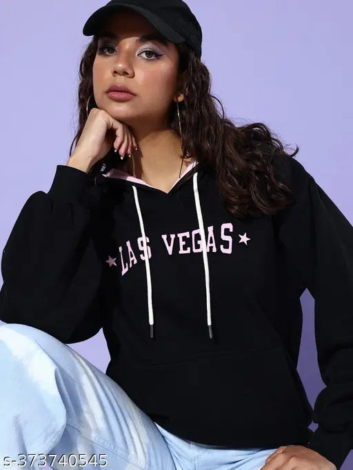 Dillinger black oversized cotton hoodie with printed design, long sleeves and oversized fit