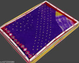 Georgette printed saree for daily or party wear, under $400, Bandhani pattern on Indian free-size saree