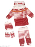 Woolen colorblocked sweater for cute boys, trendy winter wear for infants (0-3 months)