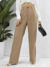 Cotton blend trousers for women - solid net, trendy and fashionable, size 26, 28, 30, 32, 34 (India-made)