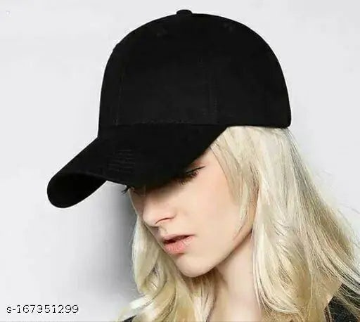 Trendy cotton baseball cap, solid color, pack of 1 for women and men, sports style, India origin