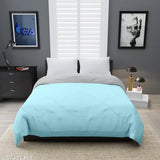 Reversible king size micro cotton comforter/duvet, ideal for winter and summer use, 300 GSM, 90" x 10" x 100", India origin