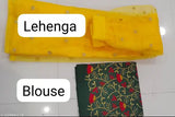 Bright satin and net NO DUPPTTA lehenga with embroidery - Indian ethnic wear for bridal or party events