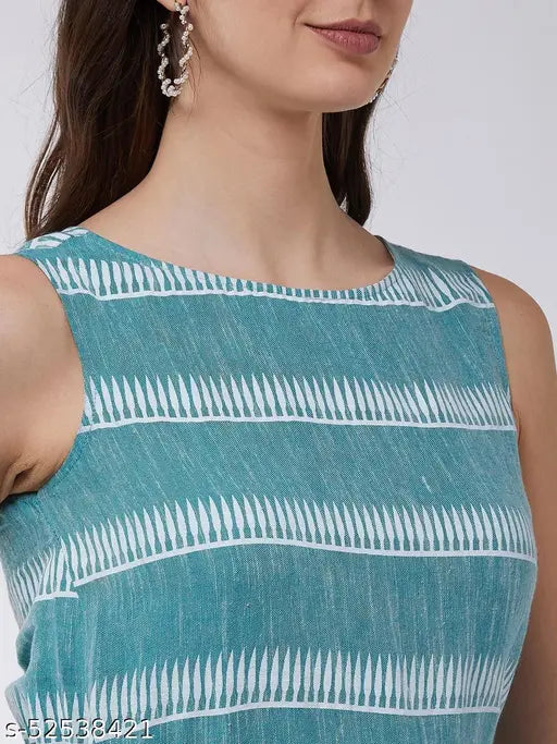 Cotton printed Pannkh jumpsuit (S), sleeveless, vibrant design, comfortable fit for summer outings - Made in India