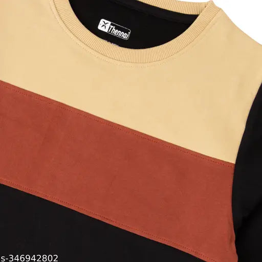 Cotton colorblocked sweatshirt by Thennai boys cut and sew, premium quality for kids ages 7-16 years