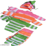 Woolen Kids Winter Dress Set in Printed Net, perfect for babies from 0-3 months (India)