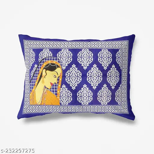 Best For Your Bed Room 100 % Cotton double bed bedsheet with 2 pillow cover