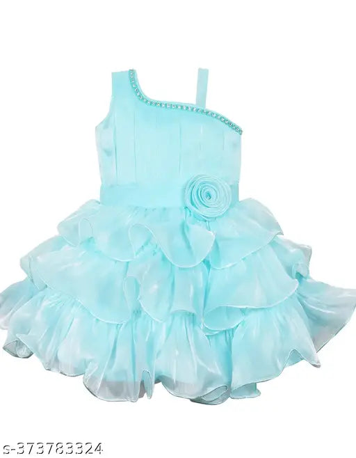 Stylish satin floral dress for girls (6-9 months - 4-5 years), lightweight breathable fabric with short sleeve and zipper closure, vibrant floral print