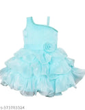 Stylish satin floral dress for girls (6-9 months - 4-5 years), lightweight breathable fabric with short sleeve and zipper closure, vibrant floral print