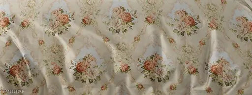 High-quality 190 TC Cotton Double King Printed Flat Bedsheet (1+2 pillow covers), ideal for adults, features botanical pattern and elastic fitted design