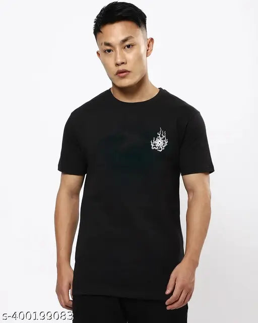 Dragon Back Printed Half Mens Cotton-Blend Tshirts, breathable and comfortable, available in multiple colors. Polyester sleeves, short sleeves, casual wear, machine washable. Made in India